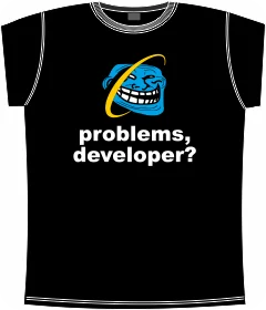 IE - problem developers black 